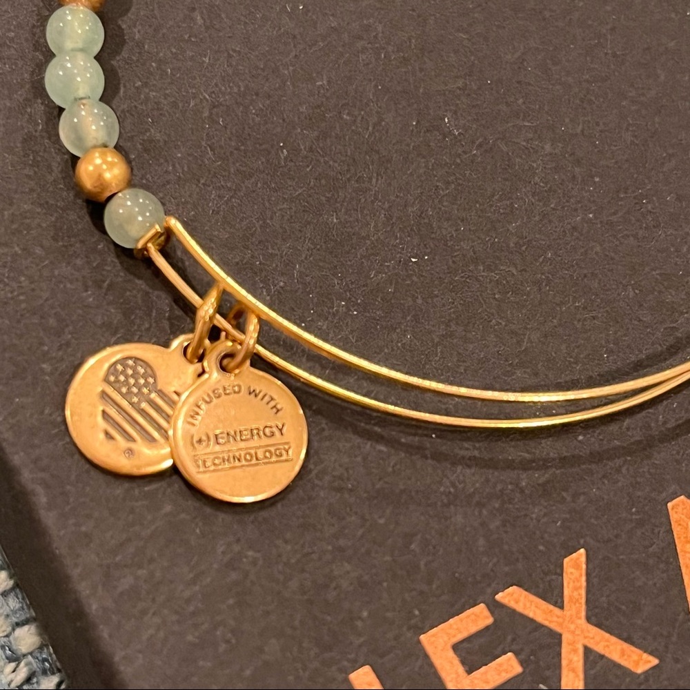 Alex and Ani Beaded Wire Bangle - Picture 3 of 3